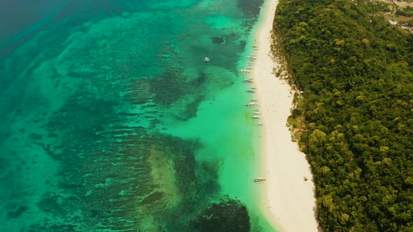 Tropical Beach and Blue Lagoon