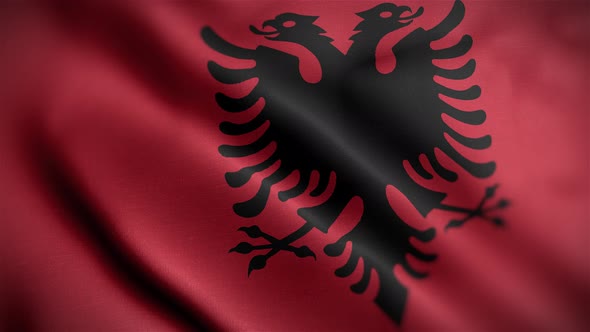 Albania Flag Angle