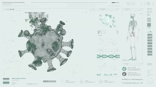 Futuristic Medical System Scans Covid Bacteria Material On A Microscopic Level alt