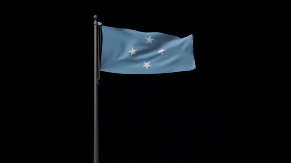 Micronesia Federated States  Flag With Alpha 2K