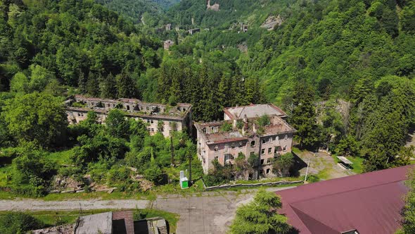 Destroyed and Abandoned Buildings in the Mountains