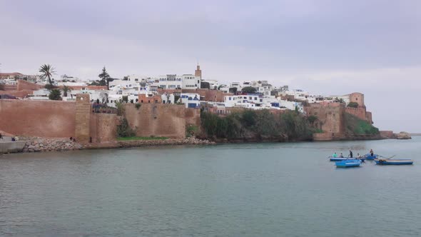 Panorama View of Old City in Rabat Morocco