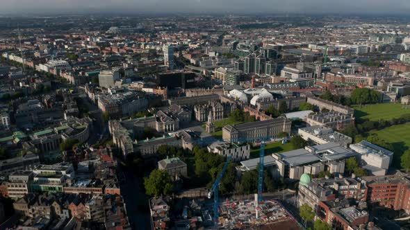 Aerial Panoramic Shot of Trinity College Complex