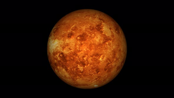 3d Realistic Venus Planet