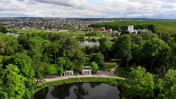 Beautiful flight in the park.