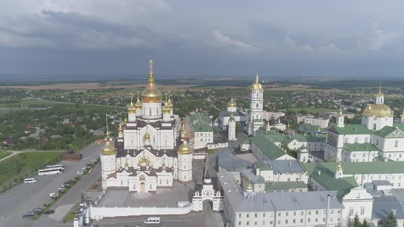 Aerial of Pochaev Monastery