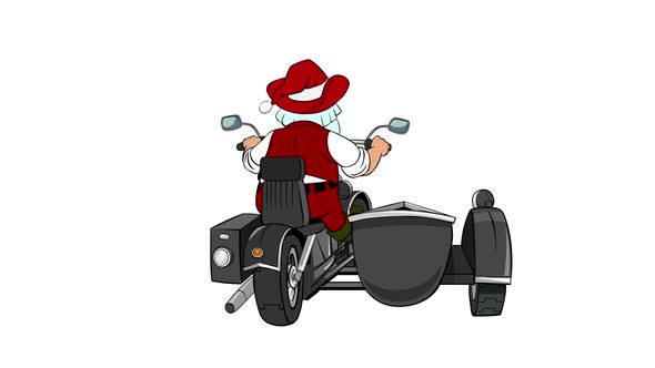 Santa Claus Motorcycle  alt