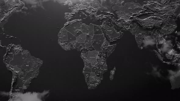 Abstract Cinematic Info Land Map Africa