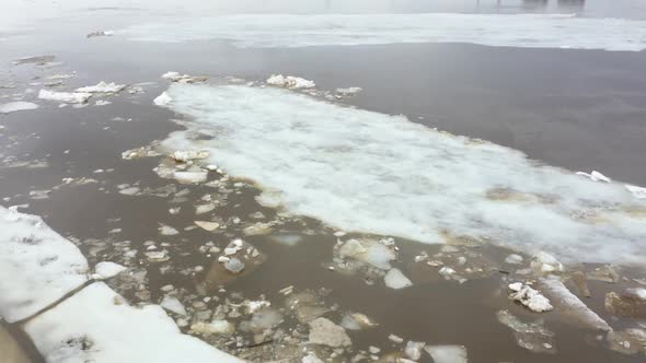 Ice Drift on the River