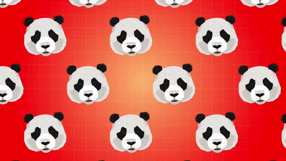 Panda Head Background