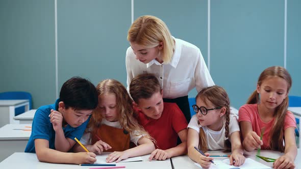 Children at the primary school.