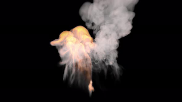 Fire Smoke Circle 4K alt