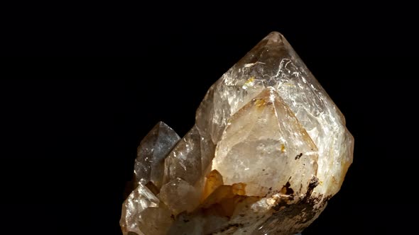 Cluster of Brown Smoky Quartz Crystals and Black Tourmaline