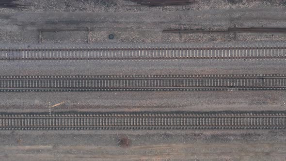 Railroad Rails and Sleepers Top