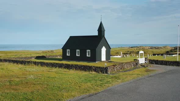 Budakirkja Church in Snaefellsjoekull National Park Iceland
