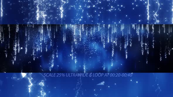Magic Ice Shards Crystal Winter Blue Background