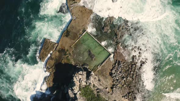 Aerial view of Ocean pool.