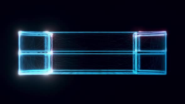 Wooden Shelf Hologram 4k alt