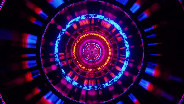 Sci Fi Vj Loop Animation Tunnel Background 4K