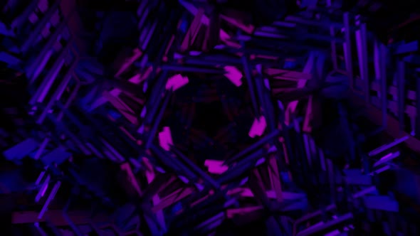 Abstract Seamless Multicolor Psychedelic Hypnotic VJ Loop Background