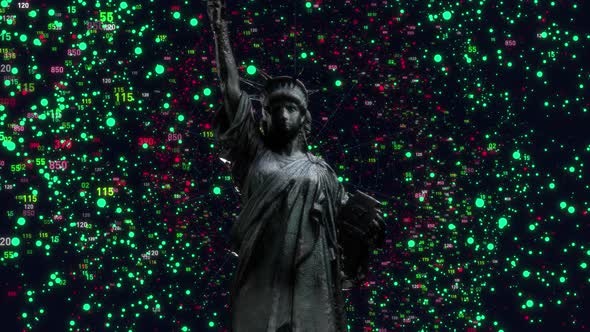 Digital Cinematic Statue of Liberty