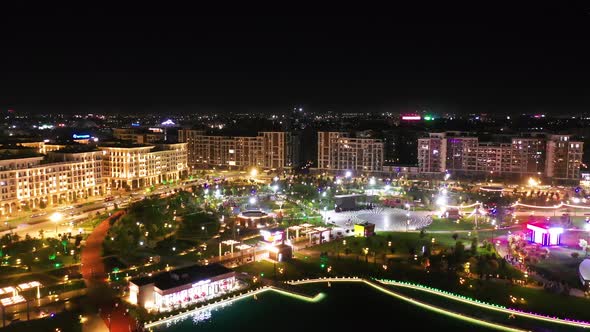 panoramic view of the Tashkent City recreation park