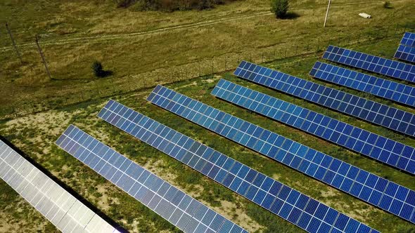 Solar Panels In Power Station