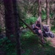 Man relax and read books outdoor, in hammock, near small river - VideoHive Item for Sale