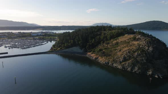 Cap Sante Park Viewpoint Aerial Of Anacortes Washington