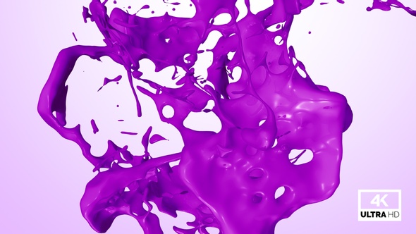 Splash Of Purple Paint