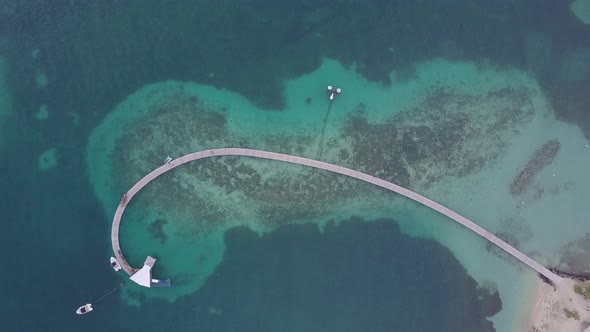 Martinique Island and Beach Aerial View in Caribbean Islands