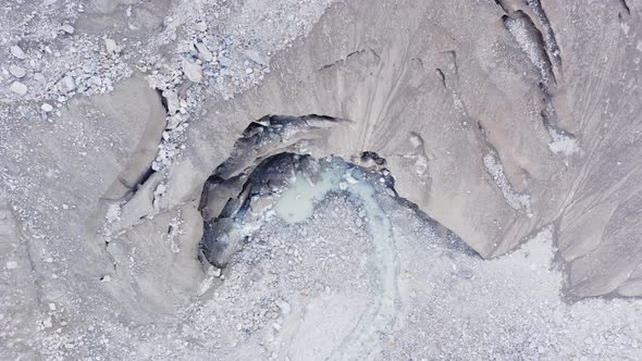 Aerial View of Belvedere Mountain Glacier