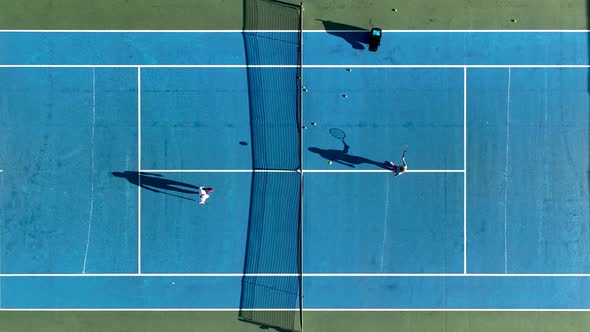 Tennis court Aerial View