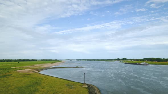 Ships on River Waal