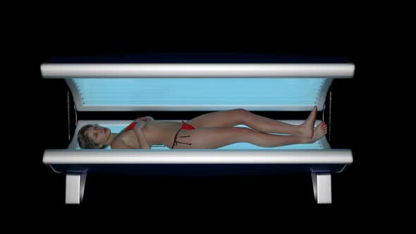 Girl Tan In The Solarium alt
