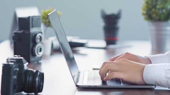 Man Working On Laptop (4K)