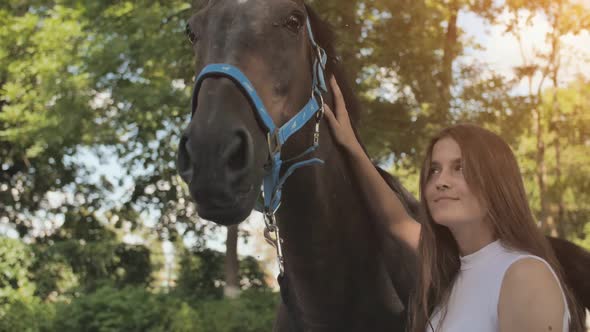 17 Year Old Girl with Her Beloved Horse