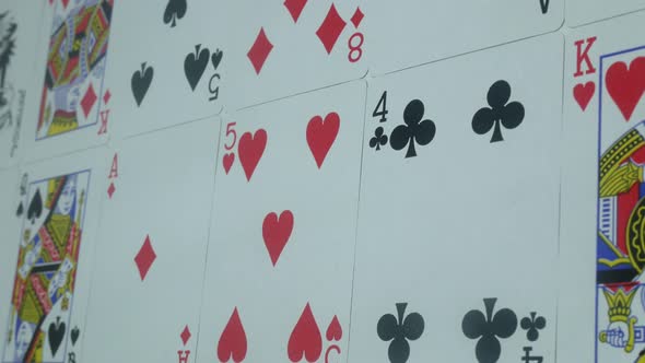 Beautiful Modern Deck Of Poker Cards On The Table