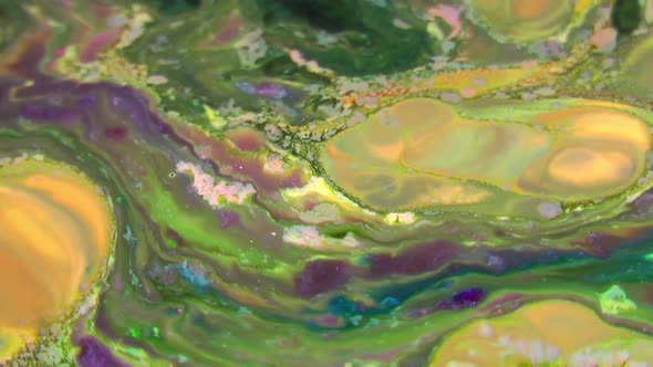 Swirling And  Liquid Explosion Paint Texture