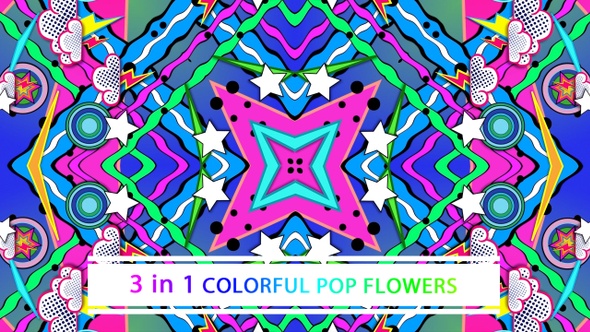Colorful Pop Flowers