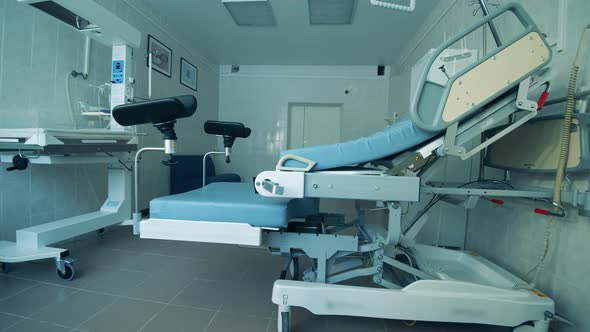 Gynecological Examination Chair at a Hospital
