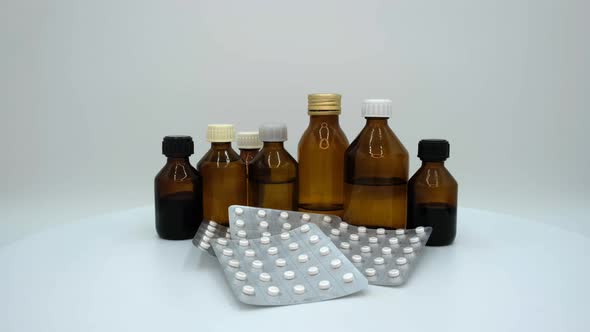 Medical bottles syrup