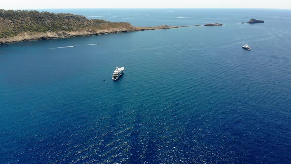 Bay near El Toro and Port Adriano on the Balearic Island of Mallorca