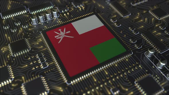National Flag of Oman on the Operating Chipset