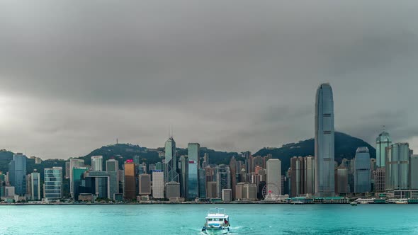 Timelapse View of Hong Kong City