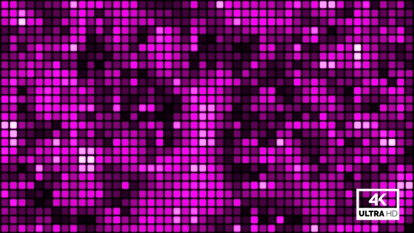 Pink Digital Dots Led Display Background Animation Looped V7