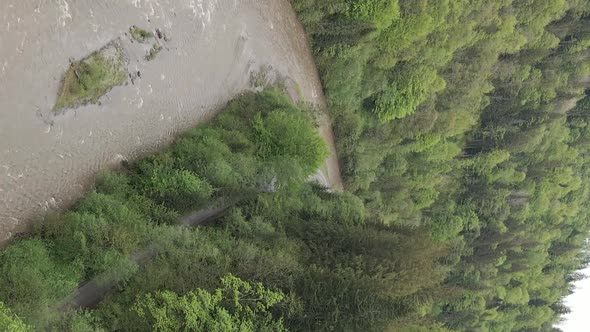 Vertical Video Carpathian Mountains