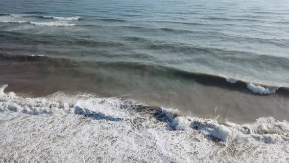 aerial sea ​​and beach