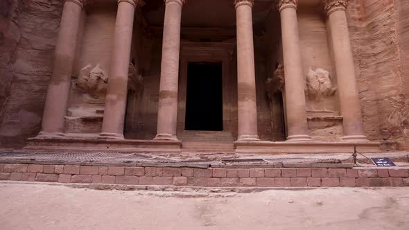 Al Khazneh or The Treasury Facade Carved Out of a Sandstone In Ancient City of Petra