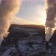 Smoke Rising from the Chimney of a Coal Boiler. - VideoHive Item for Sale